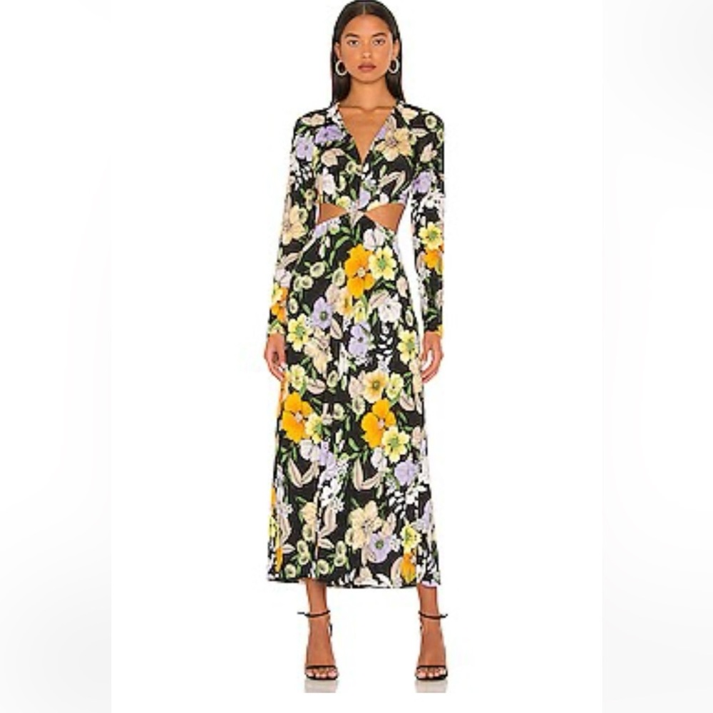 AFRM Assi Dress in Noir Vintage Floral